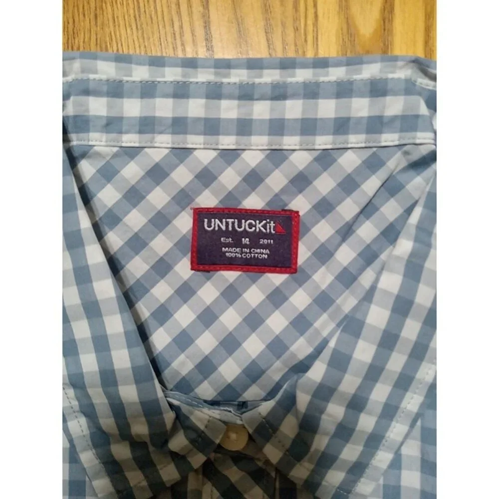 Untuckit Womens Shirt Top NEW 14 CRISPO Work Button Up Down Long Sleeves COTTON - Picture 8 of 12